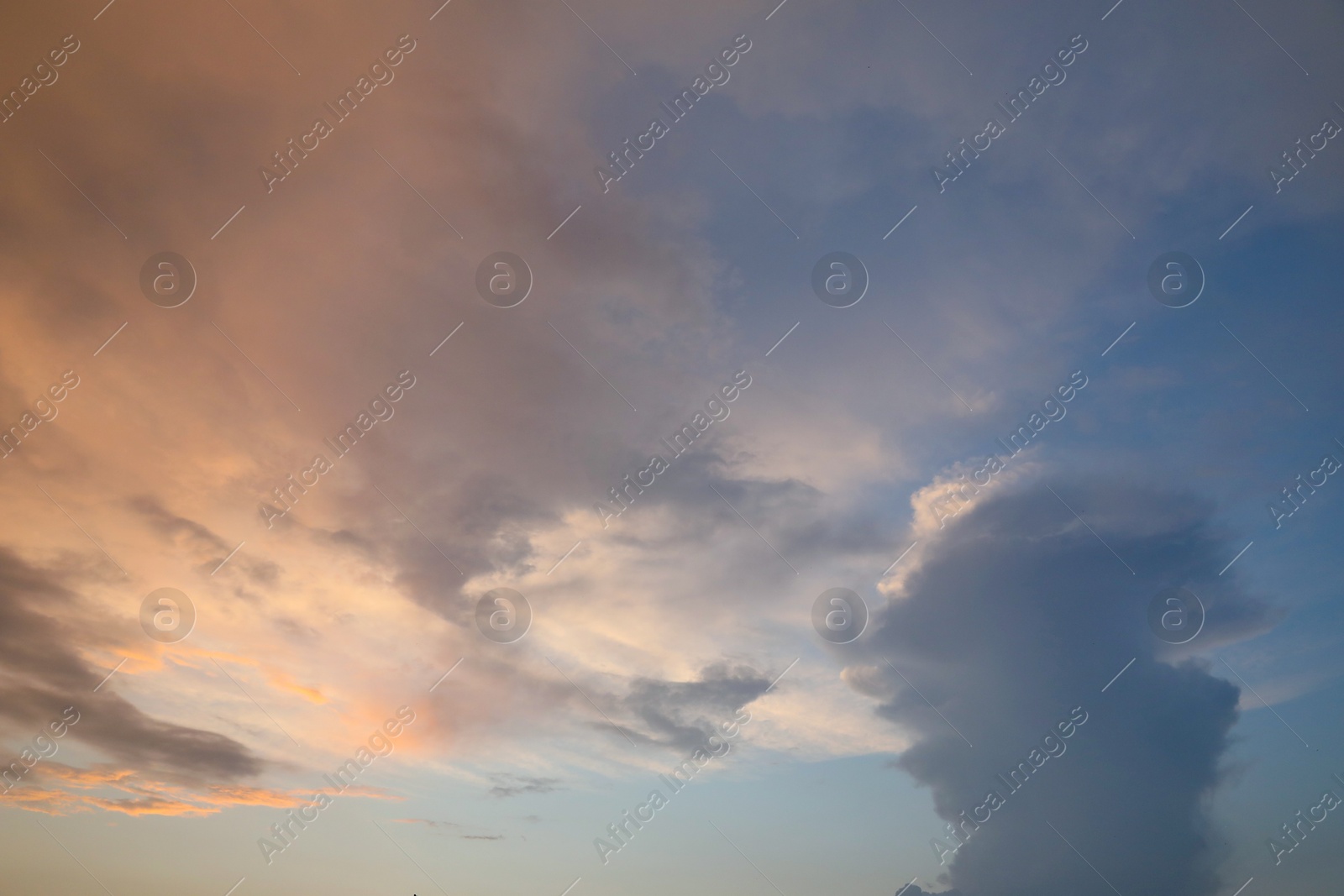 Photo of Picturesque view of blue sky with fluffy clouds