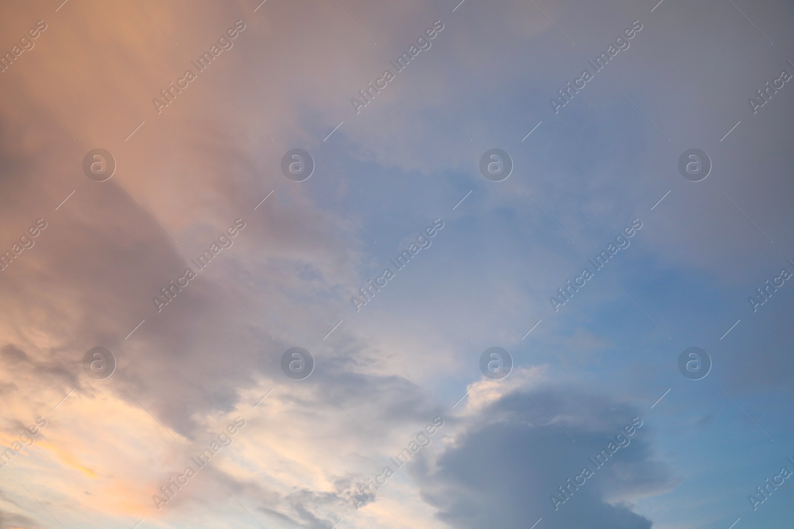 Photo of Picturesque view of blue sky with fluffy clouds