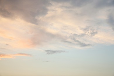 Photo of Picturesque view of blue sky with fluffy clouds