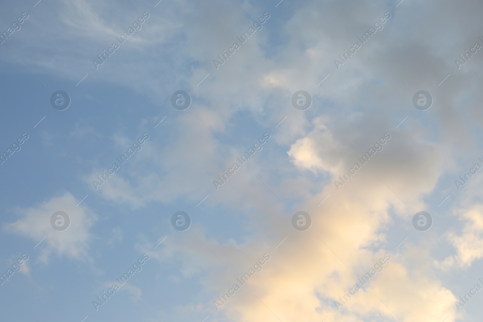 Photo of Beautiful view of blue sky with fluffy clouds