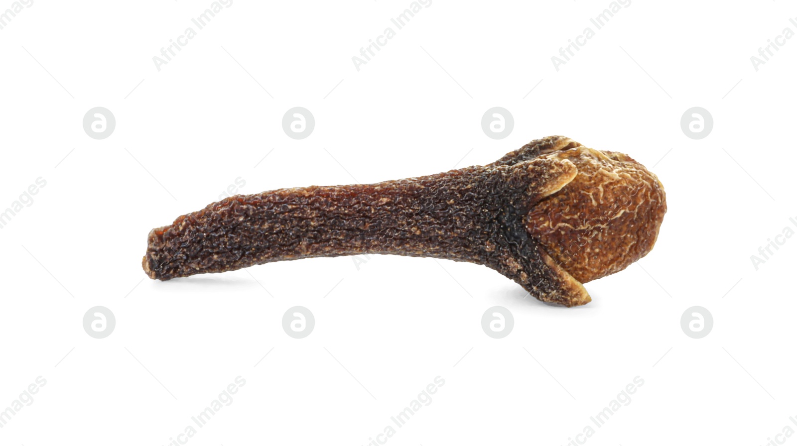 Photo of Aromatic spice. Dry clove bud isolated on white