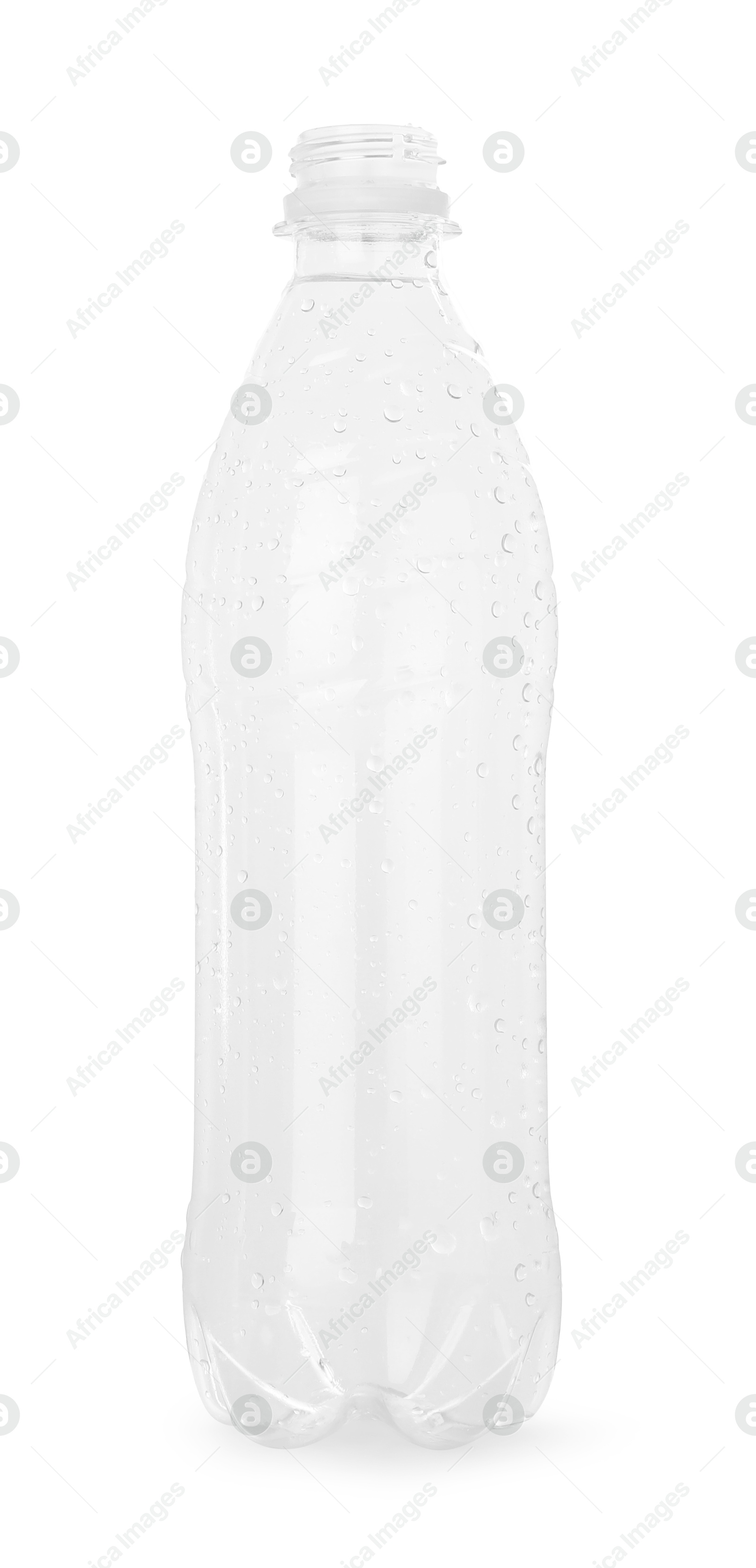 Photo of Plastic bottle of water isolated on white