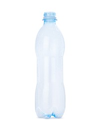 Photo of Plastic bottle of water isolated on white