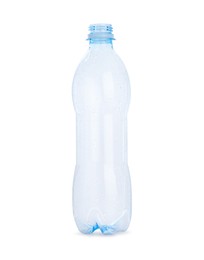 Photo of Plastic bottle of water isolated on white