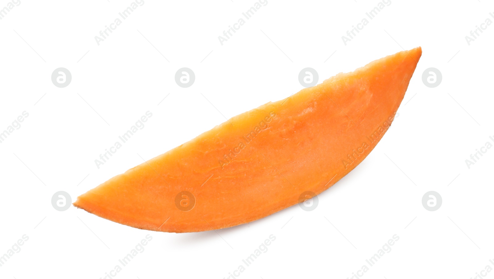 Photo of Piece of raw sweet potato isolated on white