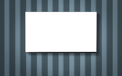 Image of Tv set with white screen mounted on wall