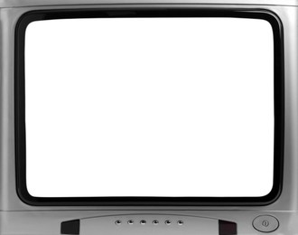 Image of Retro TV set with blank screen. Space for design