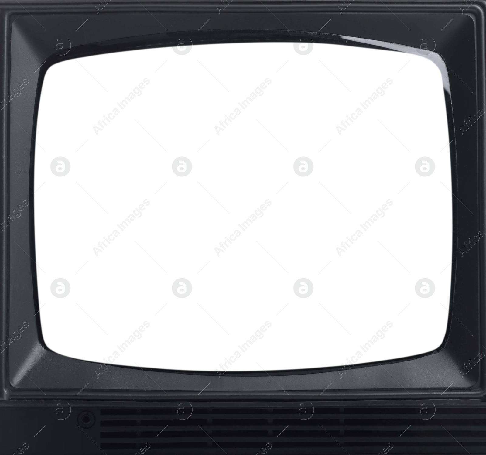 Image of Retro TV set with blank screen. Space for design