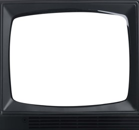 Image of Retro TV set with blank screen. Space for design