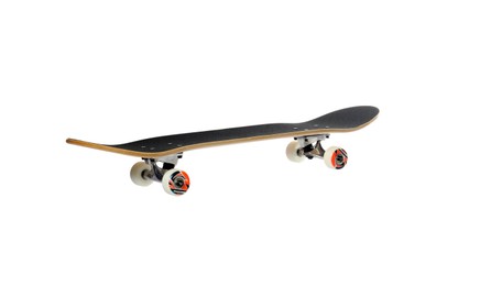 Photo of One skateboard isolated on white. Sports equipment