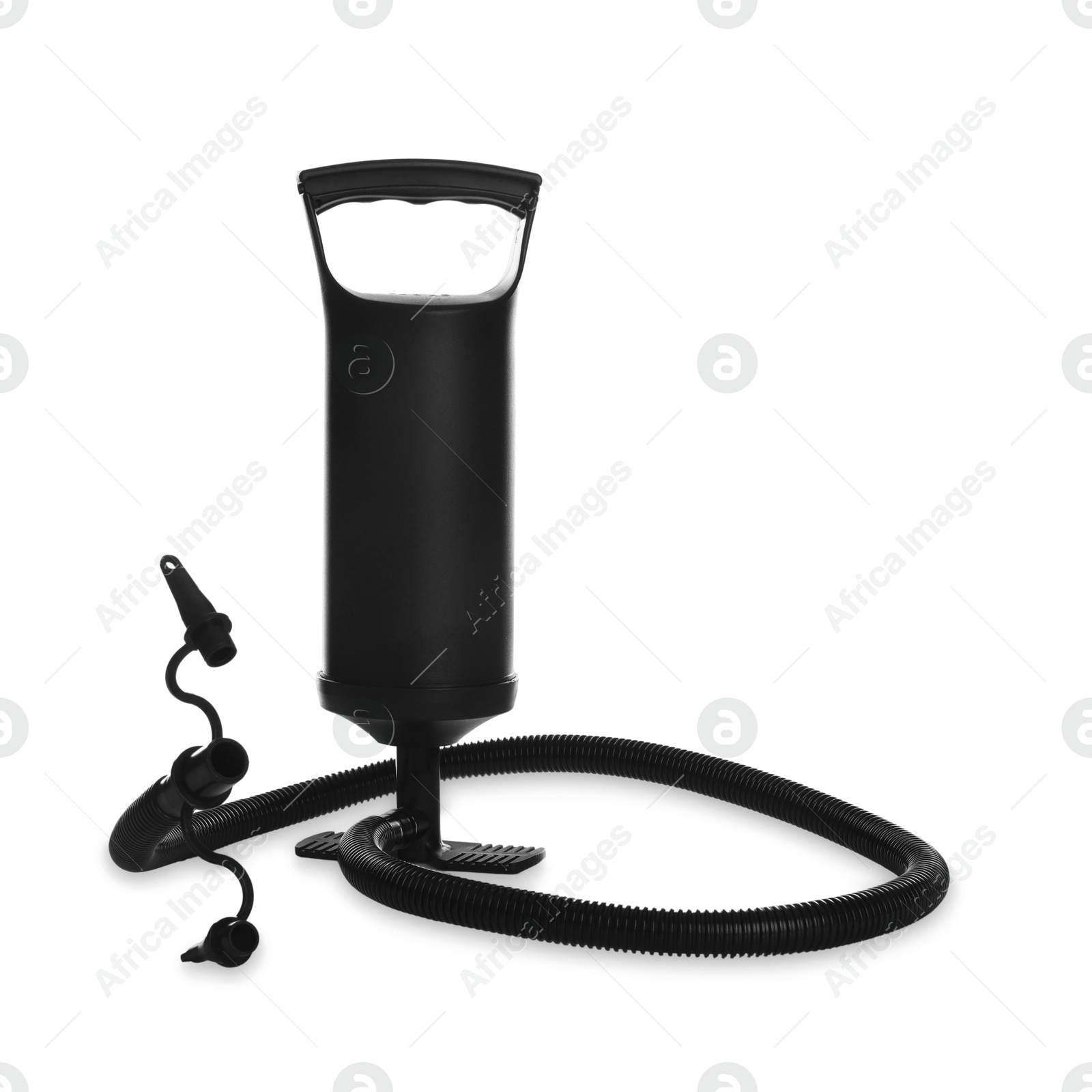 Photo of One manual air pump isolated on white