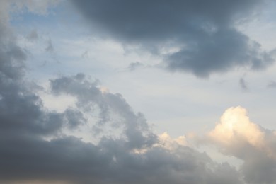 Photo of Beautiful view of sky with fluffy clouds