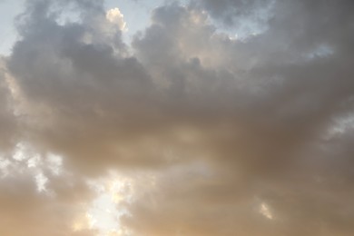 Photo of Beautiful view of sky with fluffy clouds