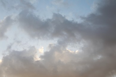 Photo of Beautiful view of sky with fluffy clouds