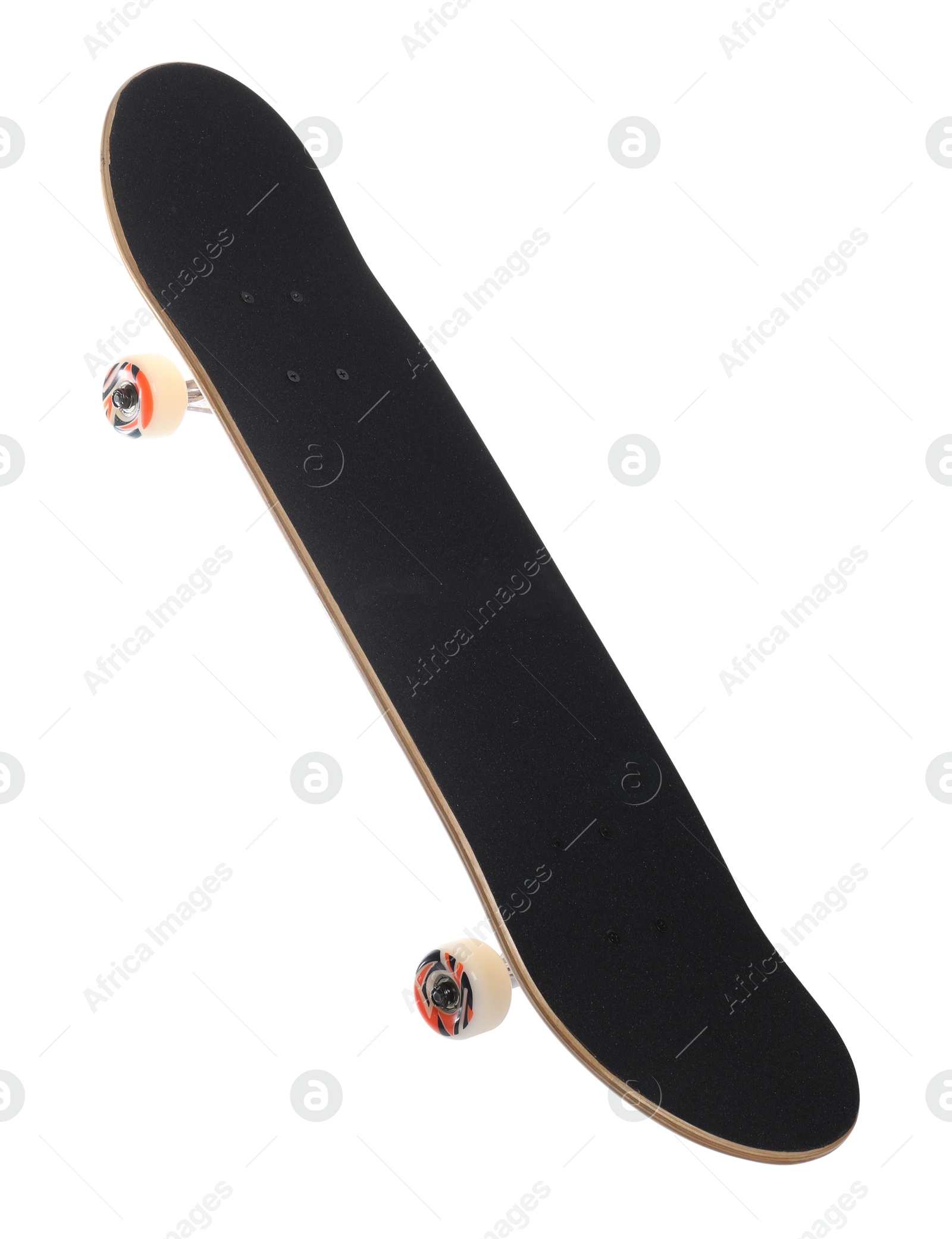 Photo of One skateboard isolated on white. Sports equipment