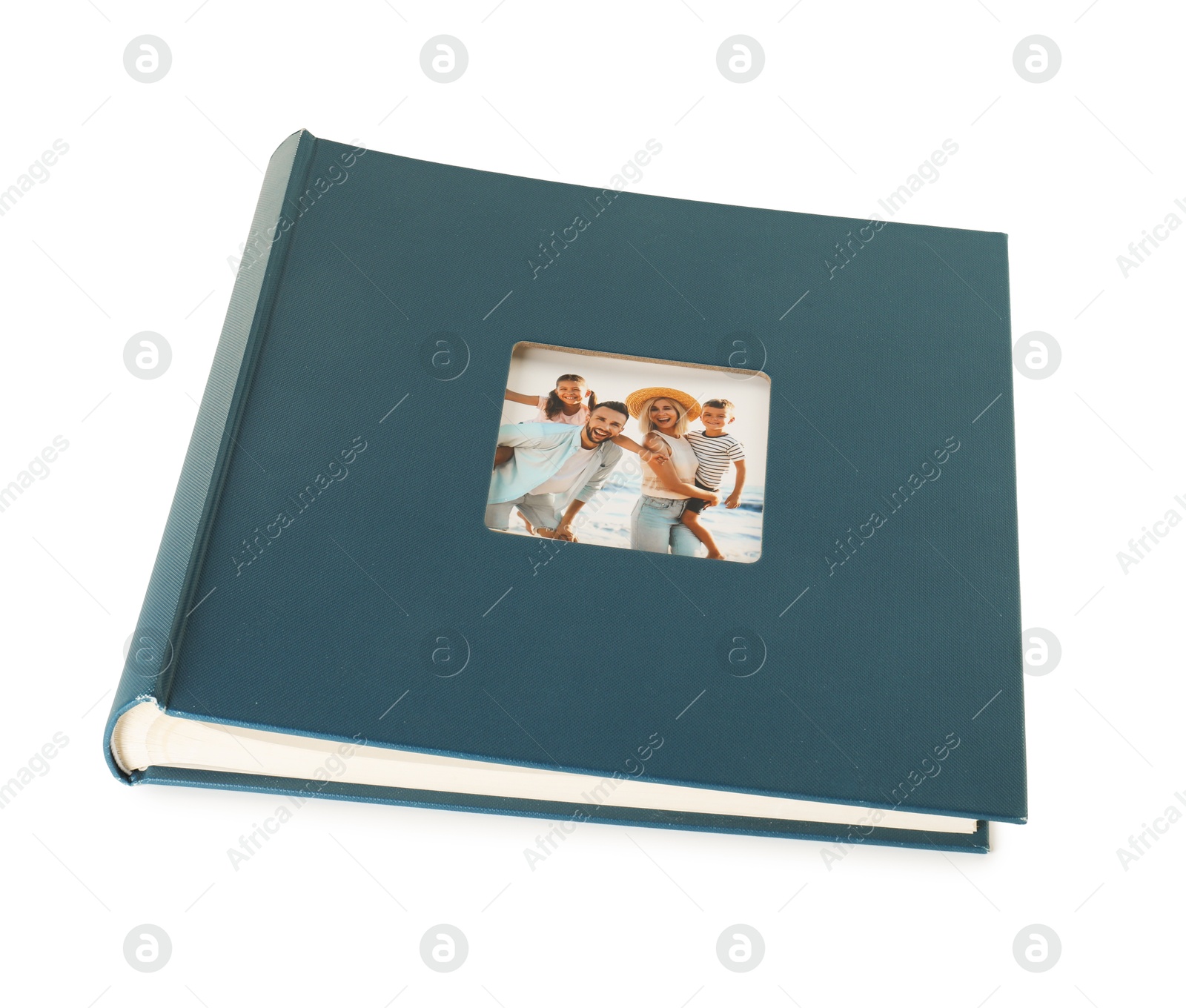 Photo of One beautiful photo album isolated on white