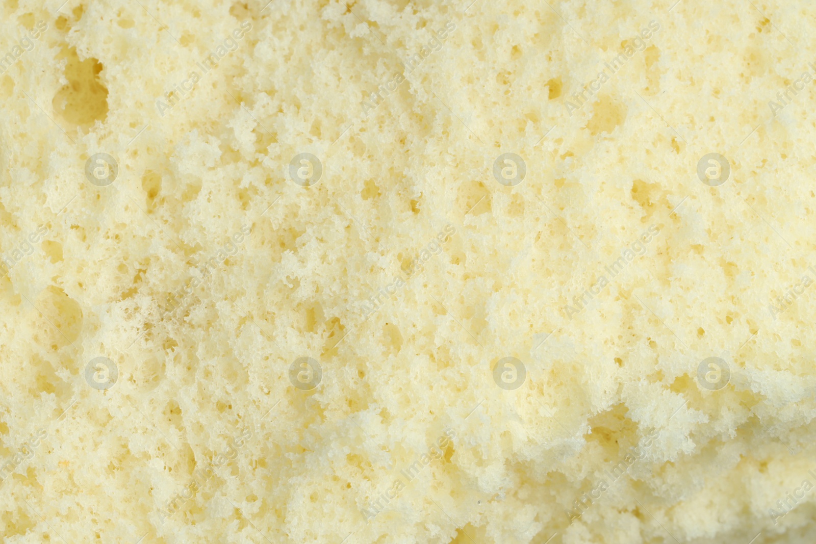 Photo of Tasty sponge cake as background, top view