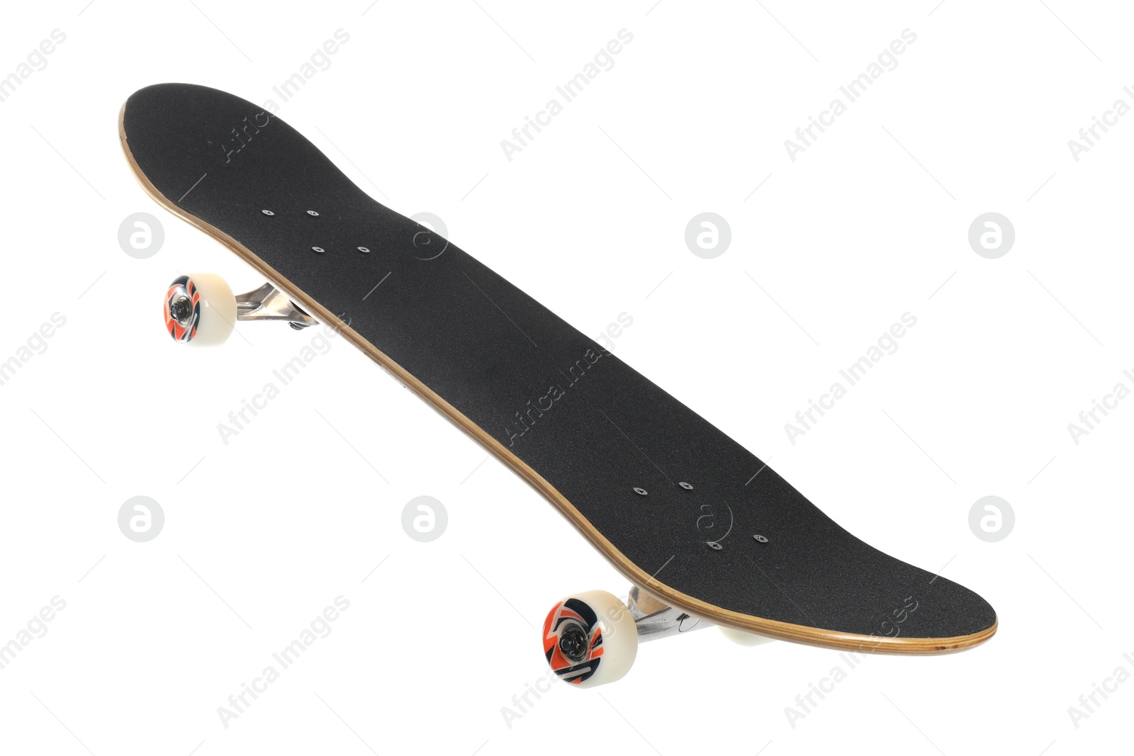 Photo of One skateboard isolated on white. Sports equipment