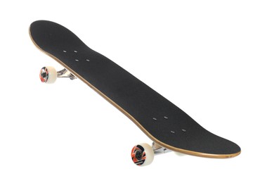 Photo of One skateboard isolated on white. Sports equipment