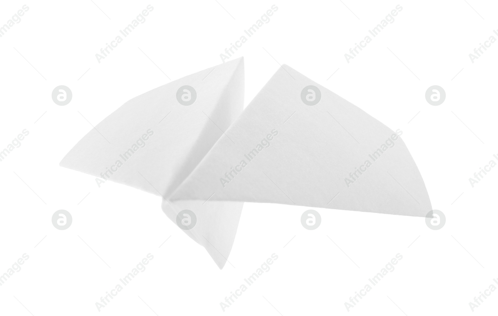 Photo of One handmade paper plane isolated on white