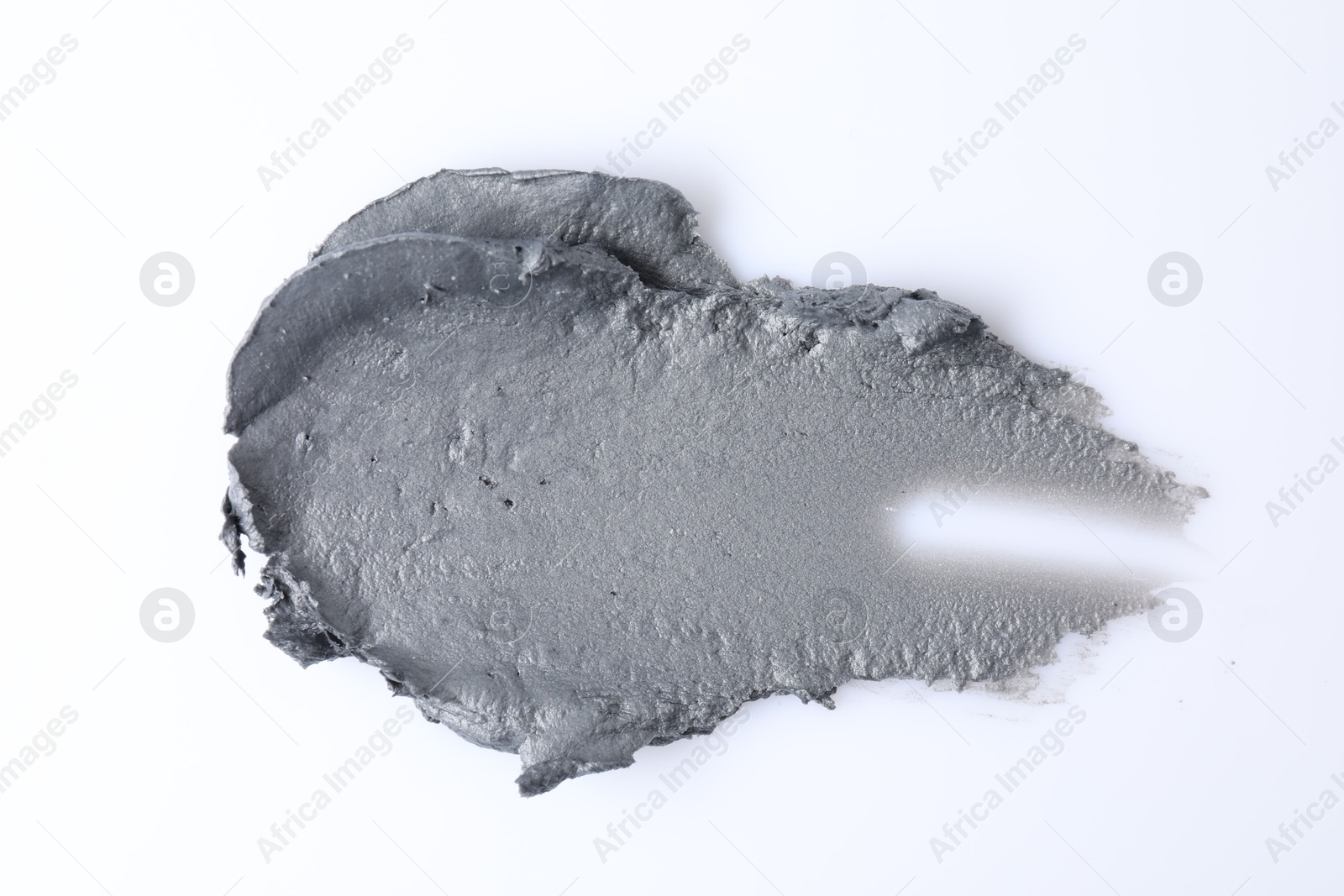 Photo of Sample of cosmetic product on white background, top view