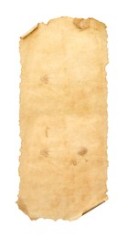 Image of Scroll of old parchment paper isolated on white