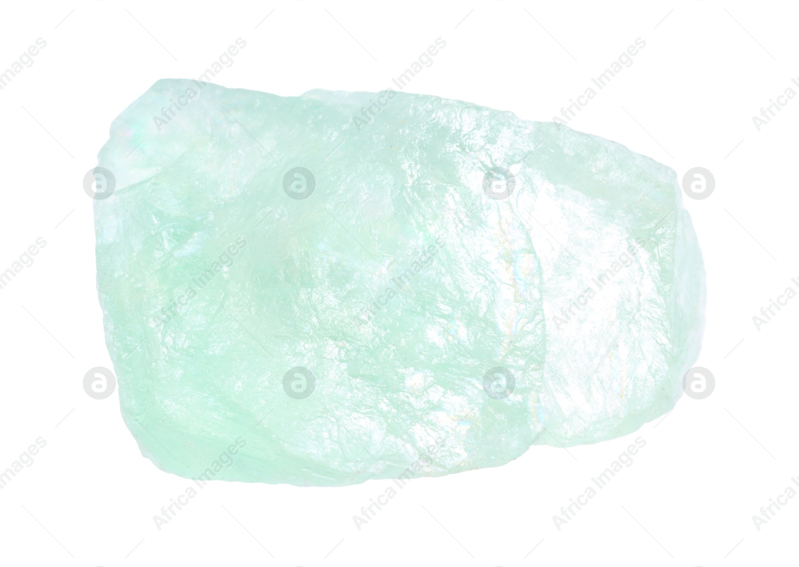 Photo of Beautiful aquamarine isolated on white. Natural gemstone