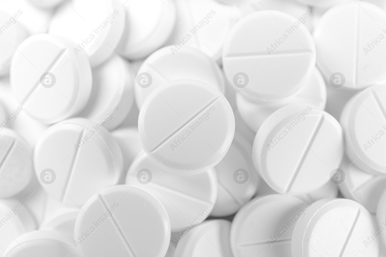 Photo of Pile of antibiotic pills as background, closeup