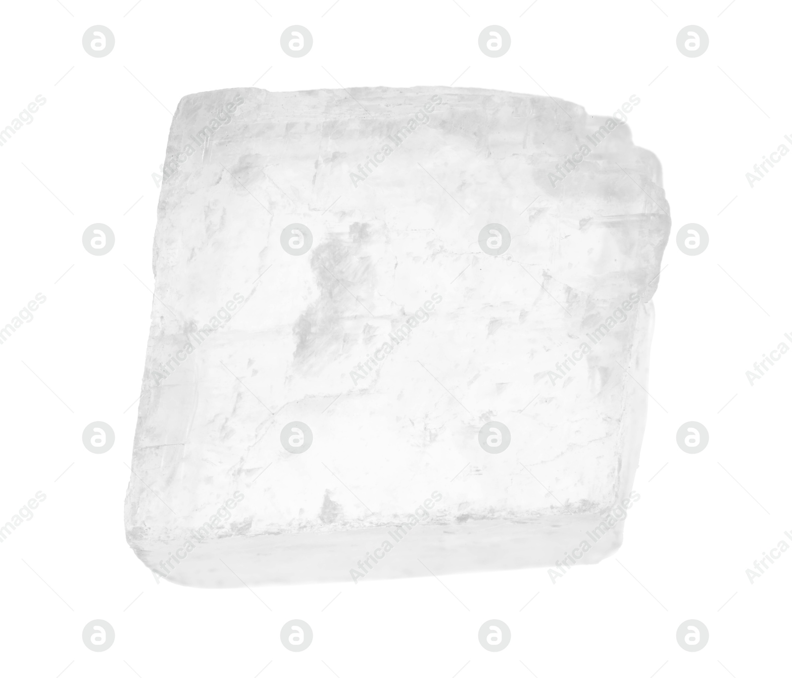 Photo of Beautiful optical calcite isolated on white. Natural gemstone