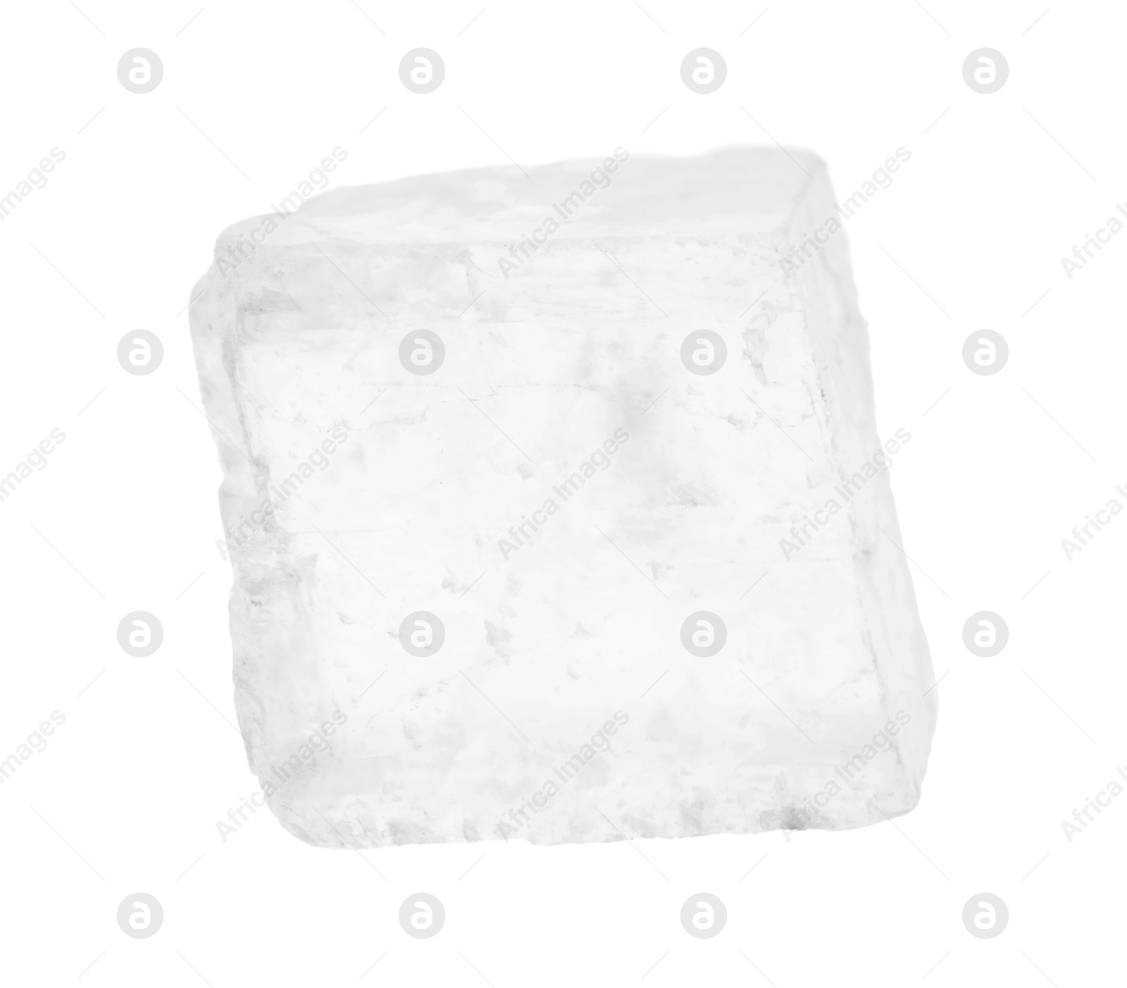 Photo of Beautiful optical calcite isolated on white. Natural gemstone