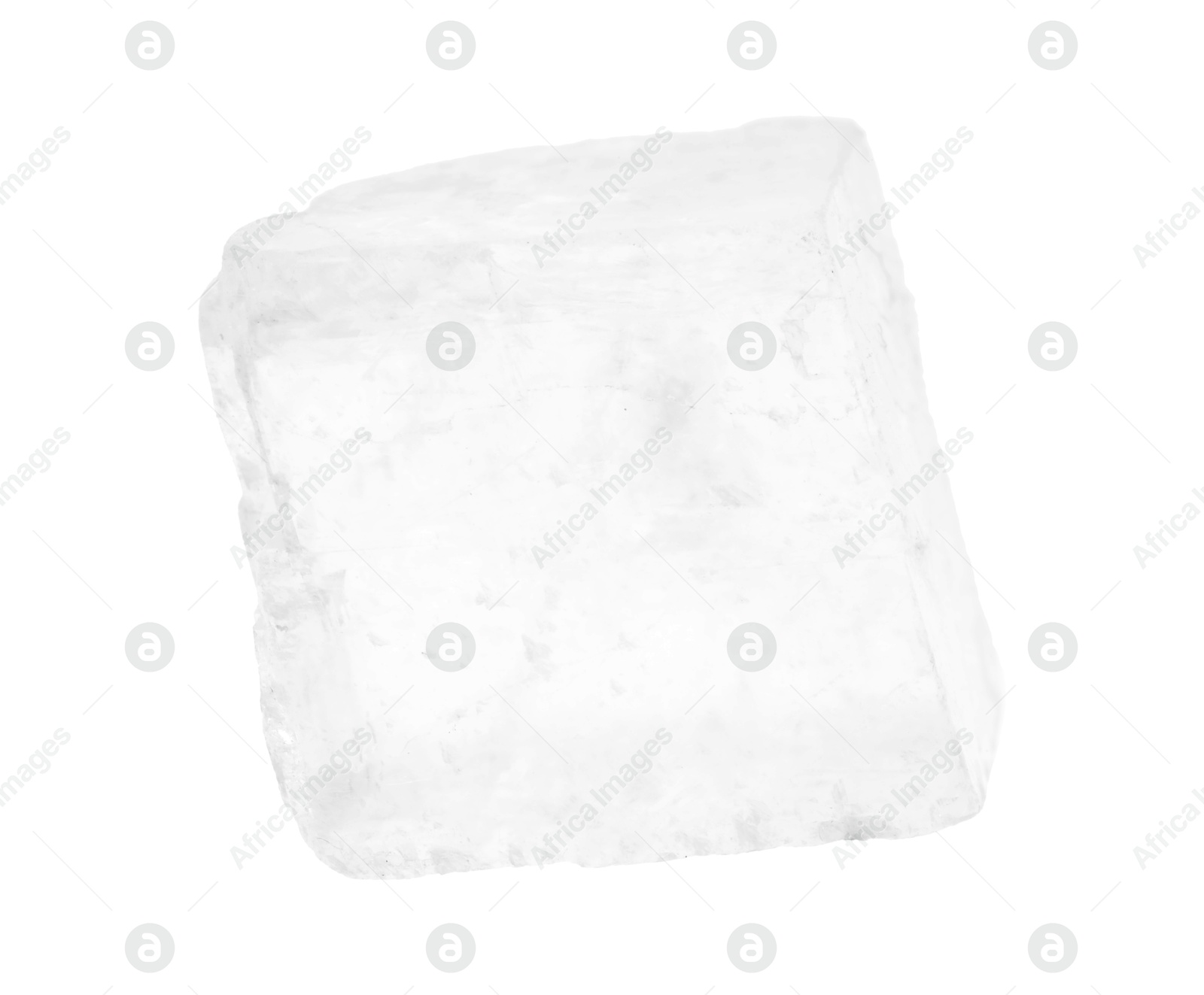 Photo of Beautiful optical calcite isolated on white. Natural gemstone