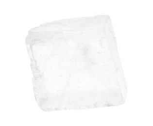 Photo of Beautiful optical calcite isolated on white. Natural gemstone