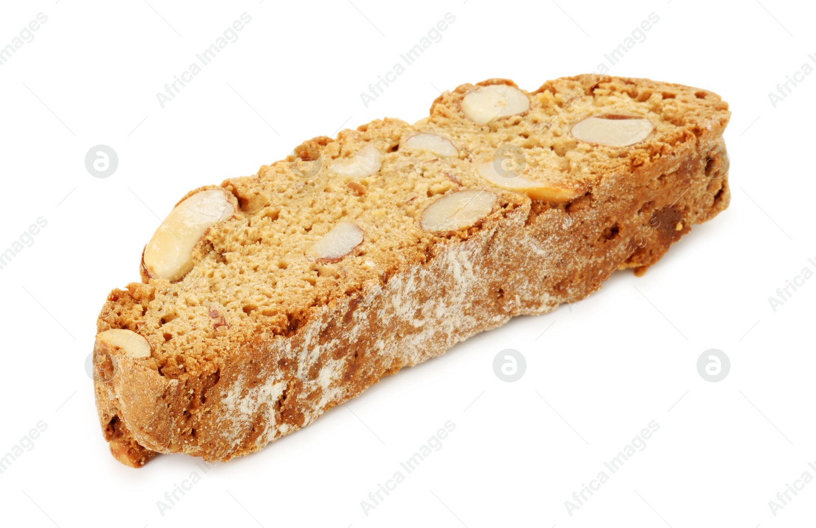 Photo of Traditional Italian almond biscuit (Cantucci) isolated on white