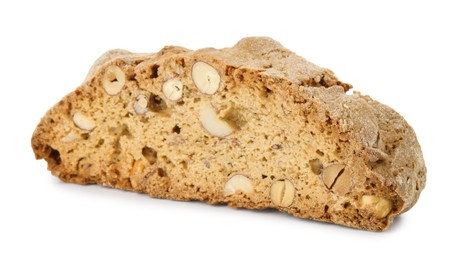 Photo of Traditional Italian almond biscuit (Cantucci) isolated on white