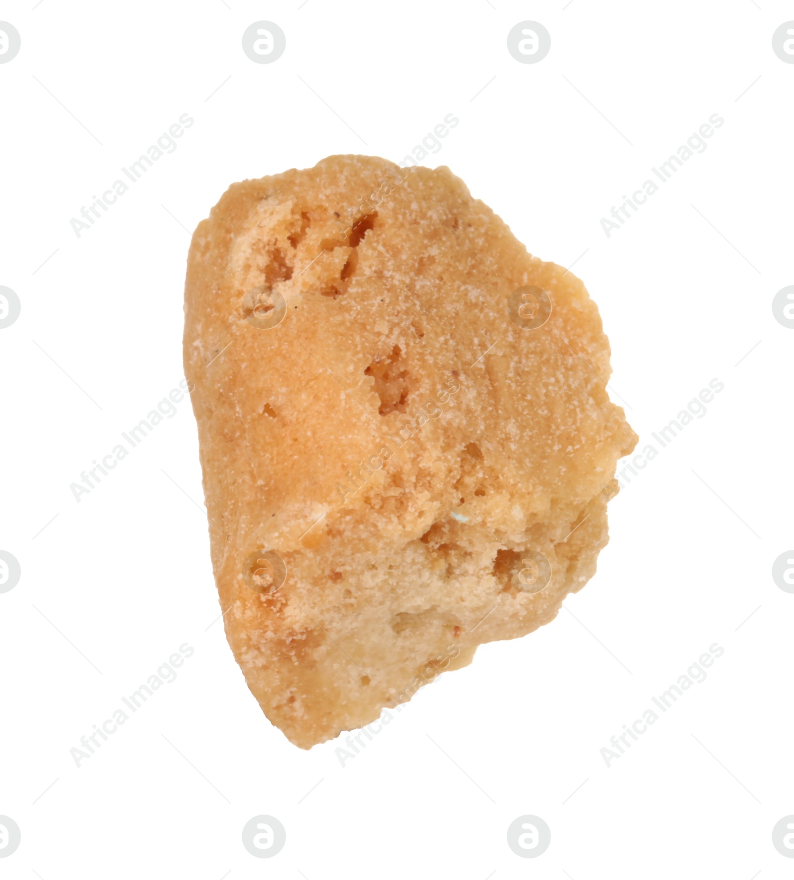 Photo of Piece of traditional Italian almond biscuit (Cantucci) isolated on white