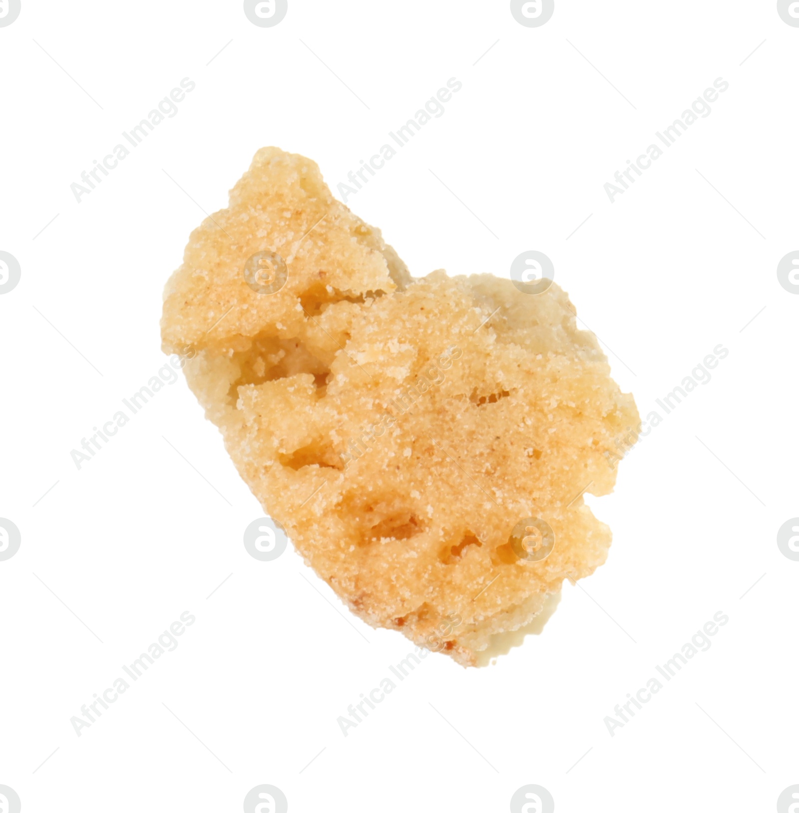 Photo of Piece of traditional Italian almond biscuit (Cantucci) isolated on white