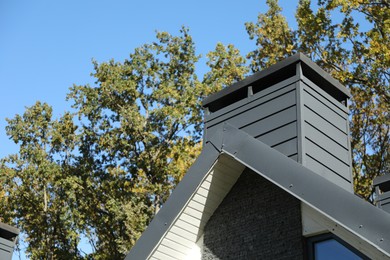 Closeup view of modern hotel building outdoors