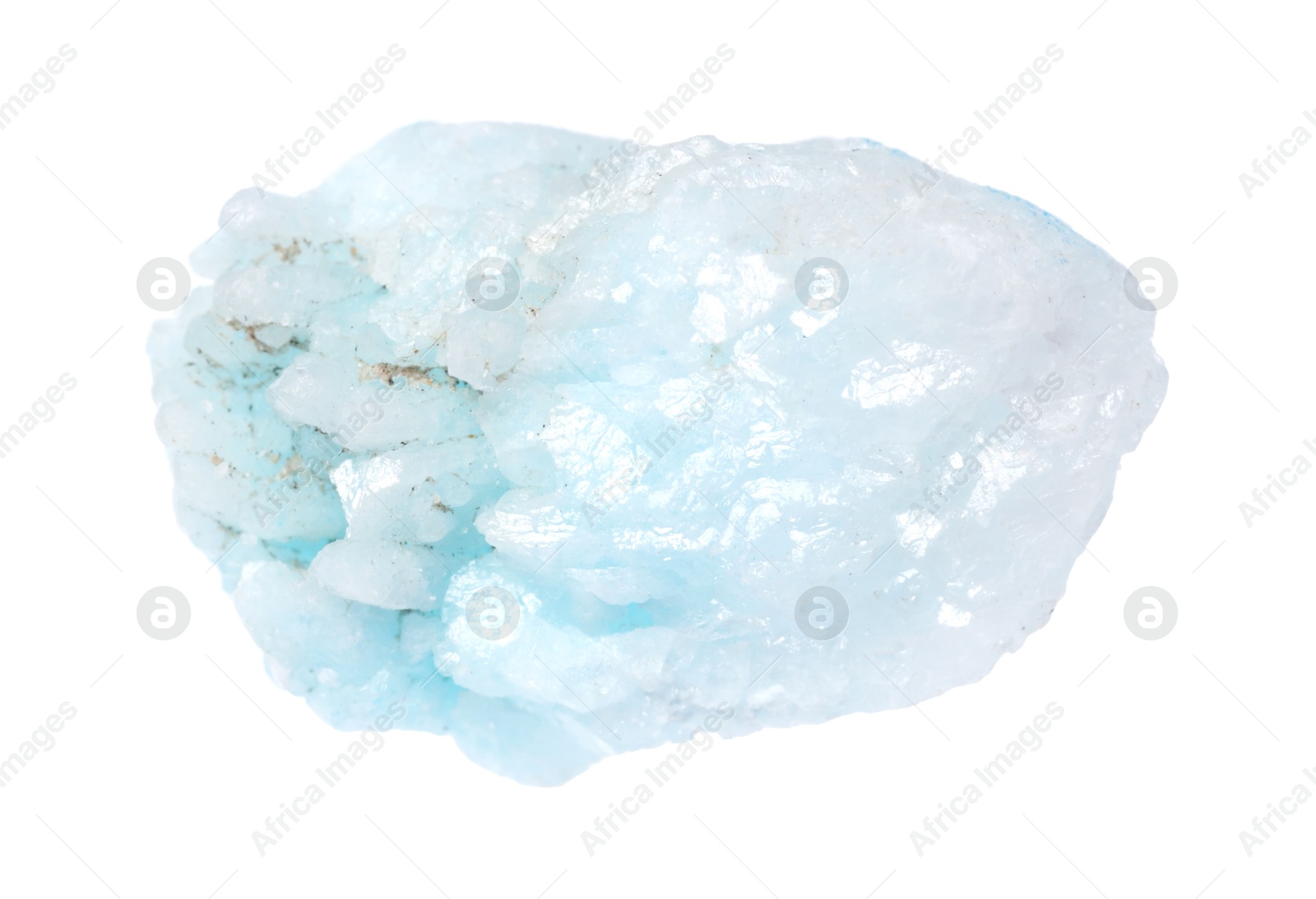 Photo of Beautiful crystal isolated on white. Natural gemstone