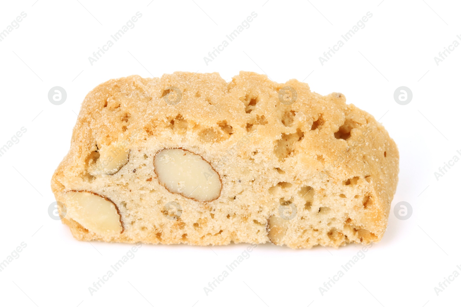 Photo of Traditional Italian almond biscuit (Cantucci) isolated on white