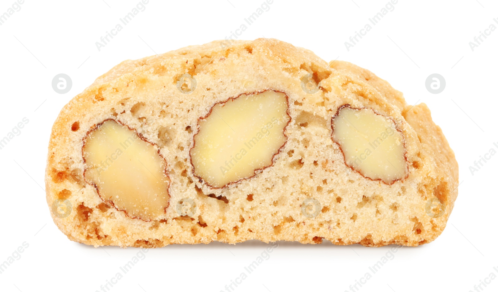 Photo of Traditional Italian almond biscuit (Cantucci) isolated on white