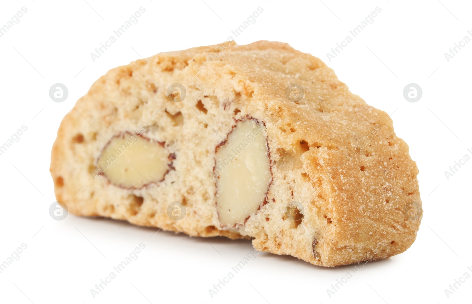 Photo of Traditional Italian almond biscuit (Cantucci) isolated on white