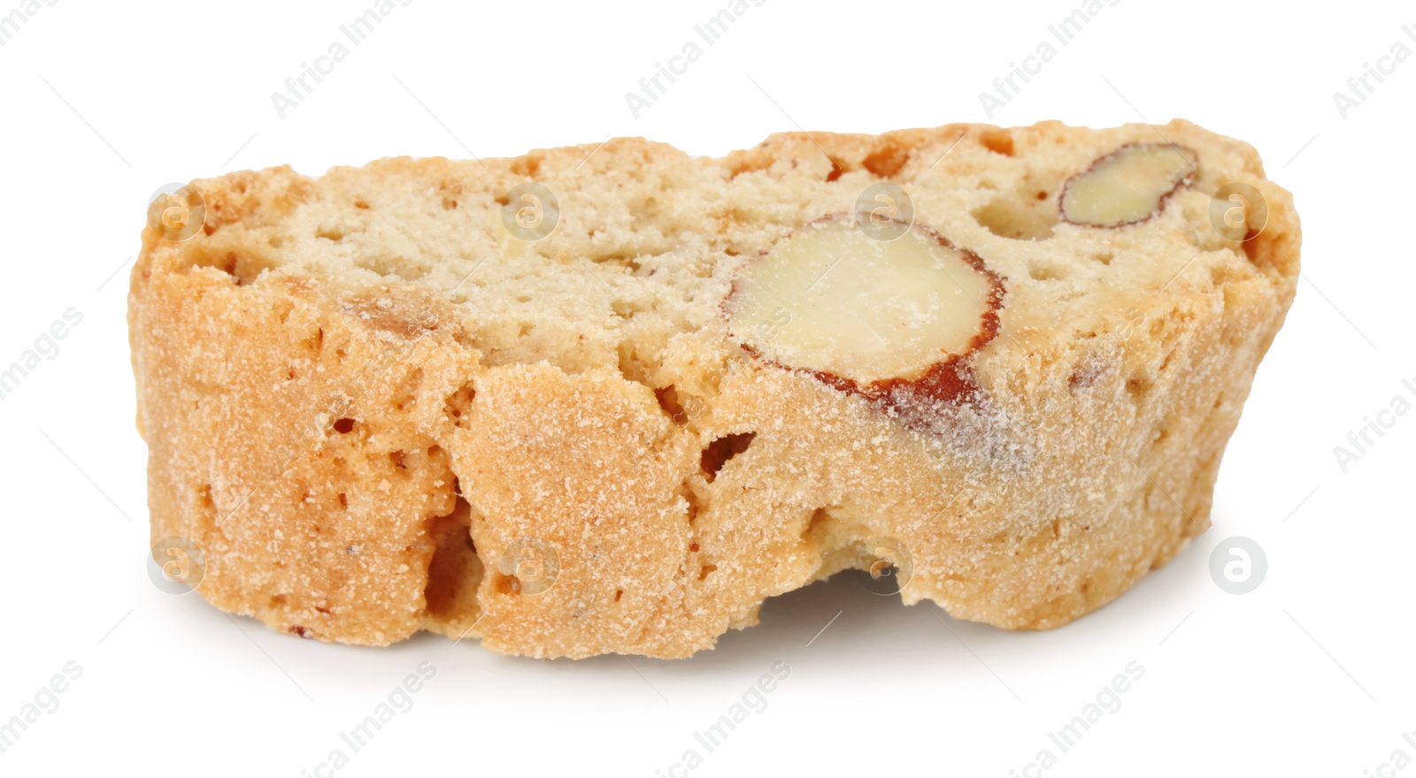 Photo of Traditional Italian almond biscuit (Cantucci) isolated on white