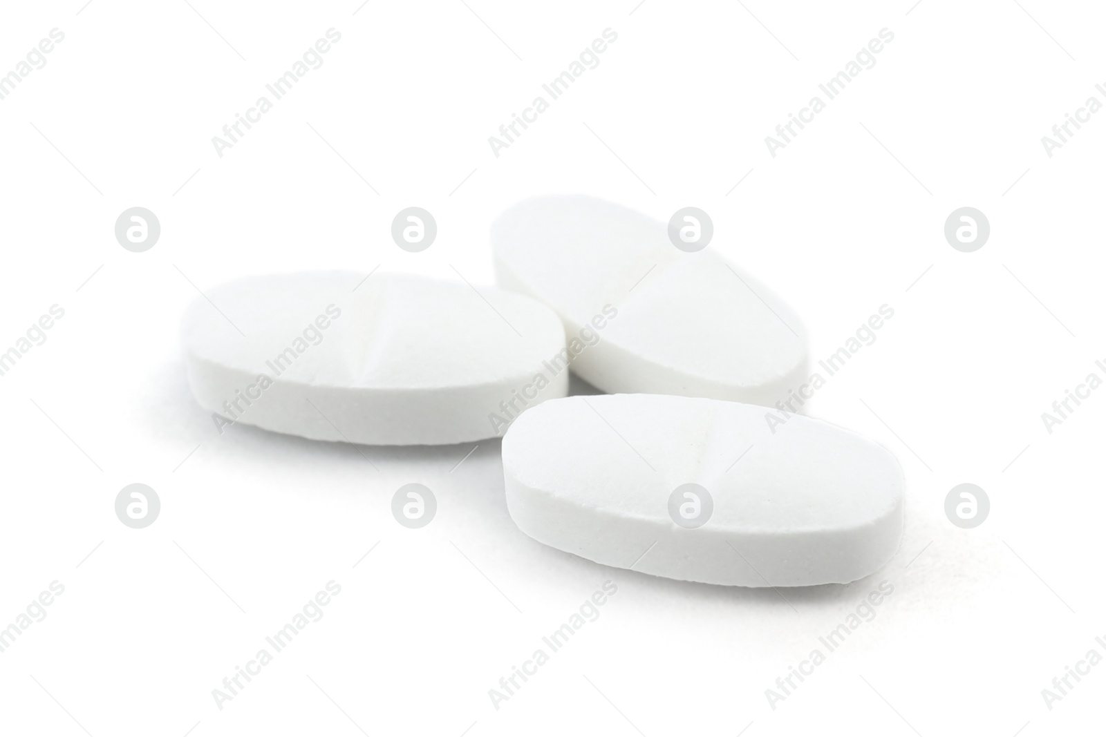 Photo of Antibiotic pills on light grey background. Medical remedy