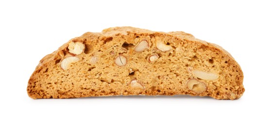 Photo of Traditional Italian almond biscuit (Cantucci) isolated on white