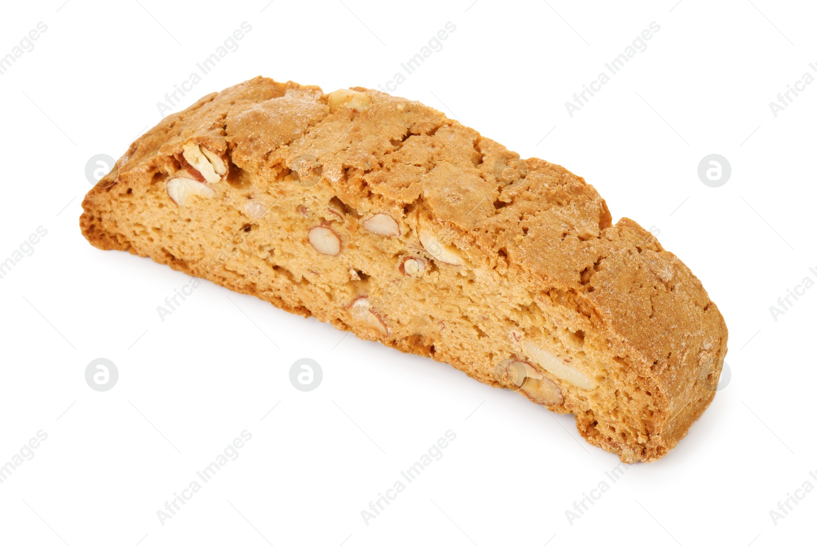 Photo of Traditional Italian almond biscuit (Cantucci) isolated on white