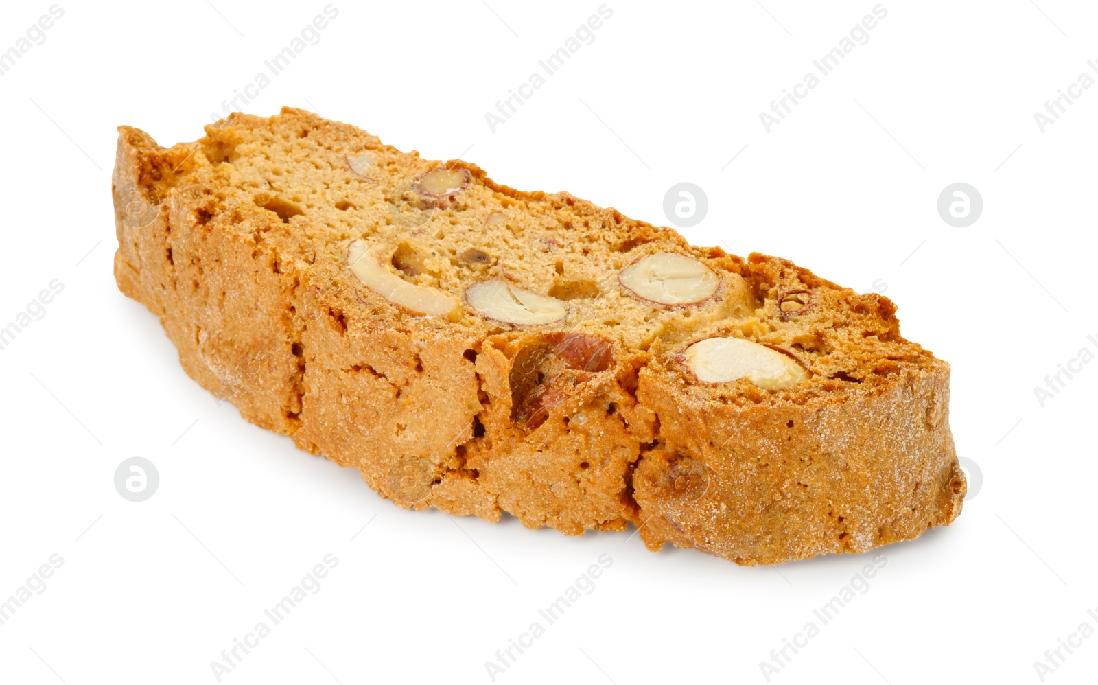 Photo of Traditional Italian almond biscuit (Cantucci) isolated on white