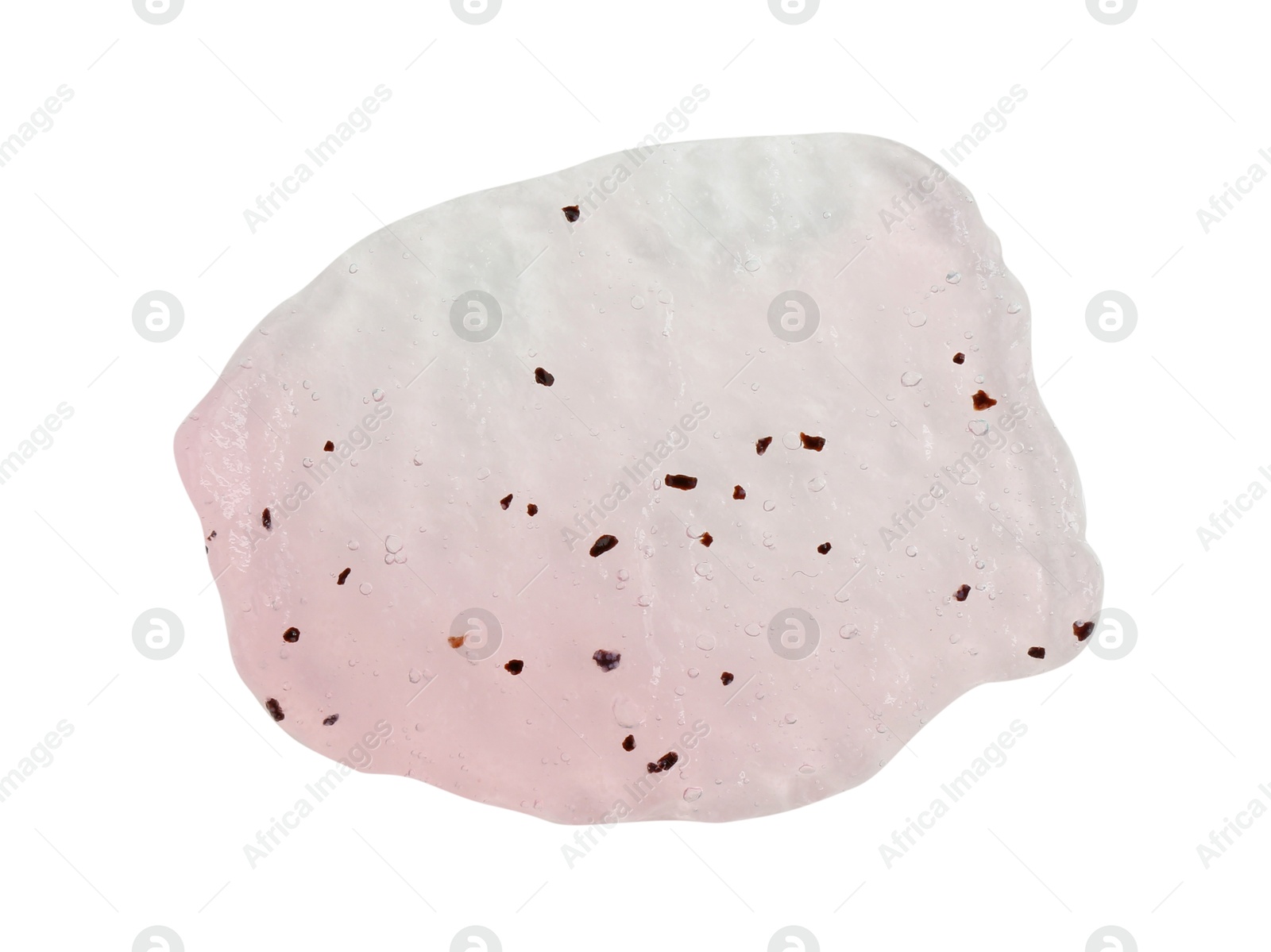 Photo of Smear of body scrub isolated on white