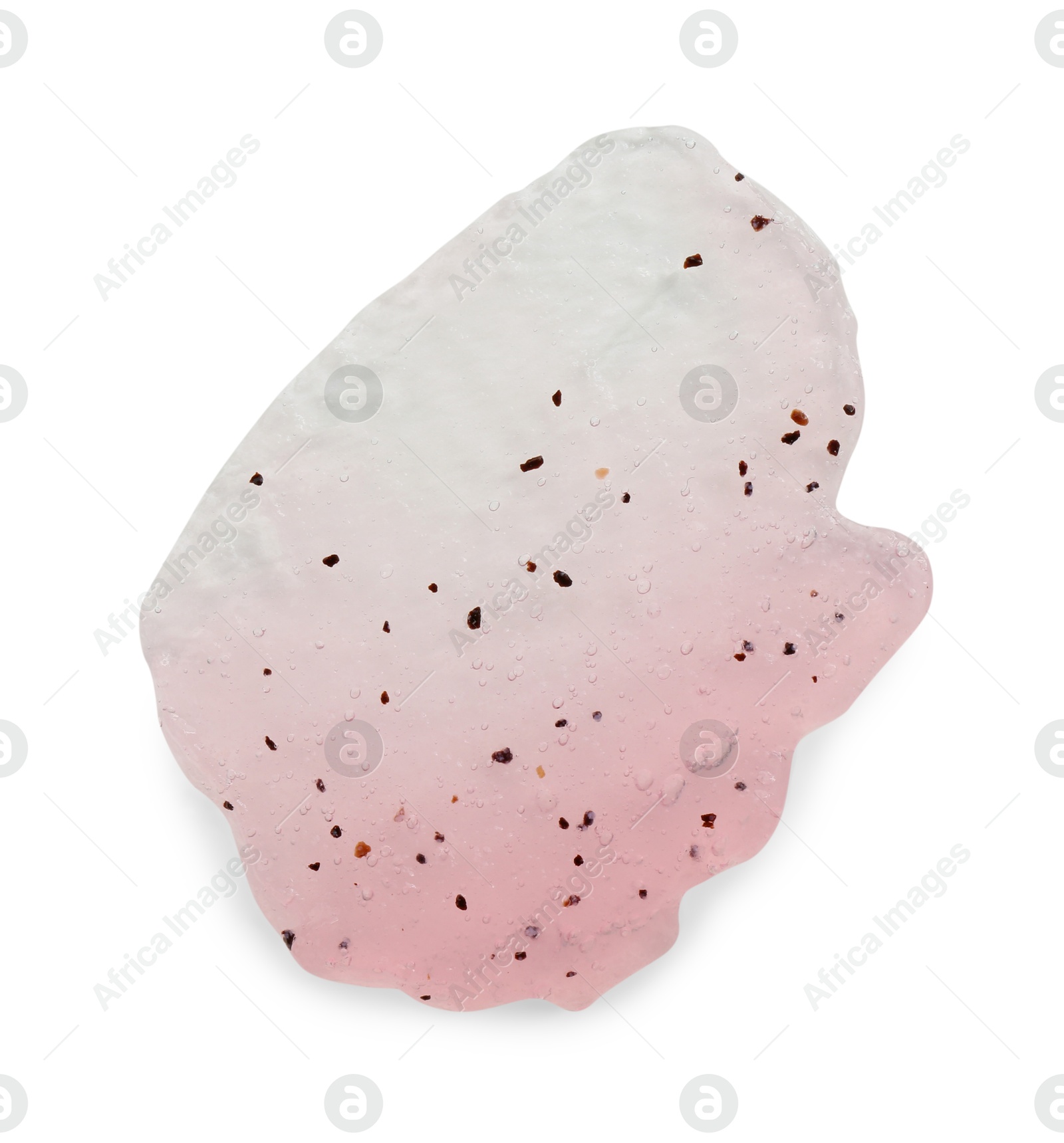 Photo of Smear of body scrub isolated on white