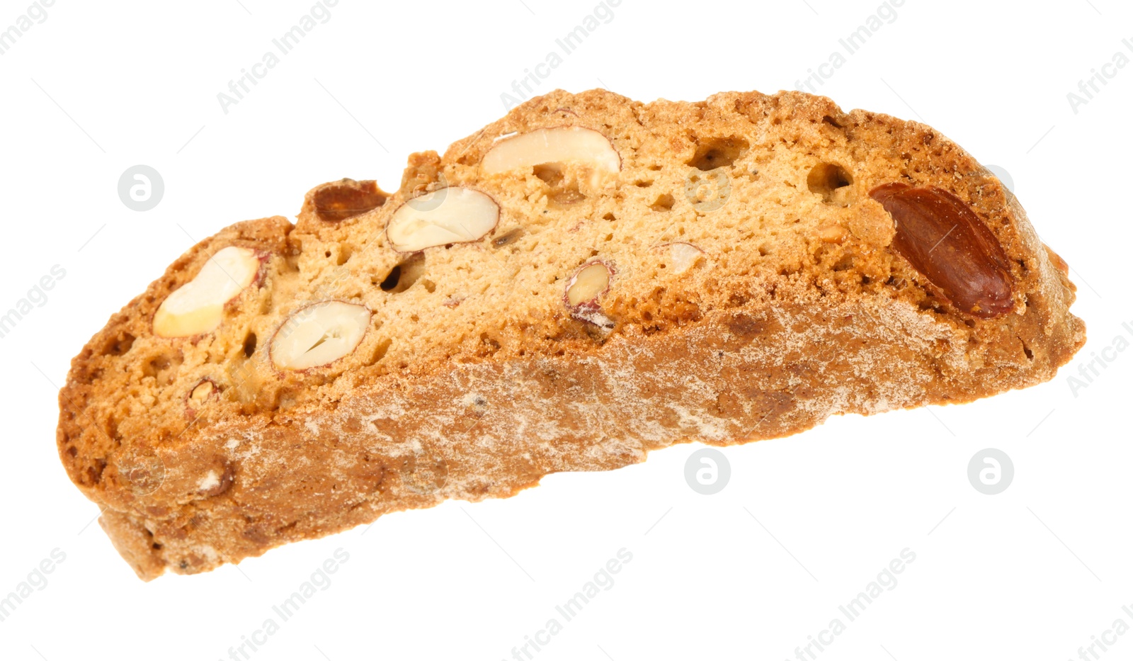 Photo of Traditional Italian almond biscuit (Cantucci) isolated on white