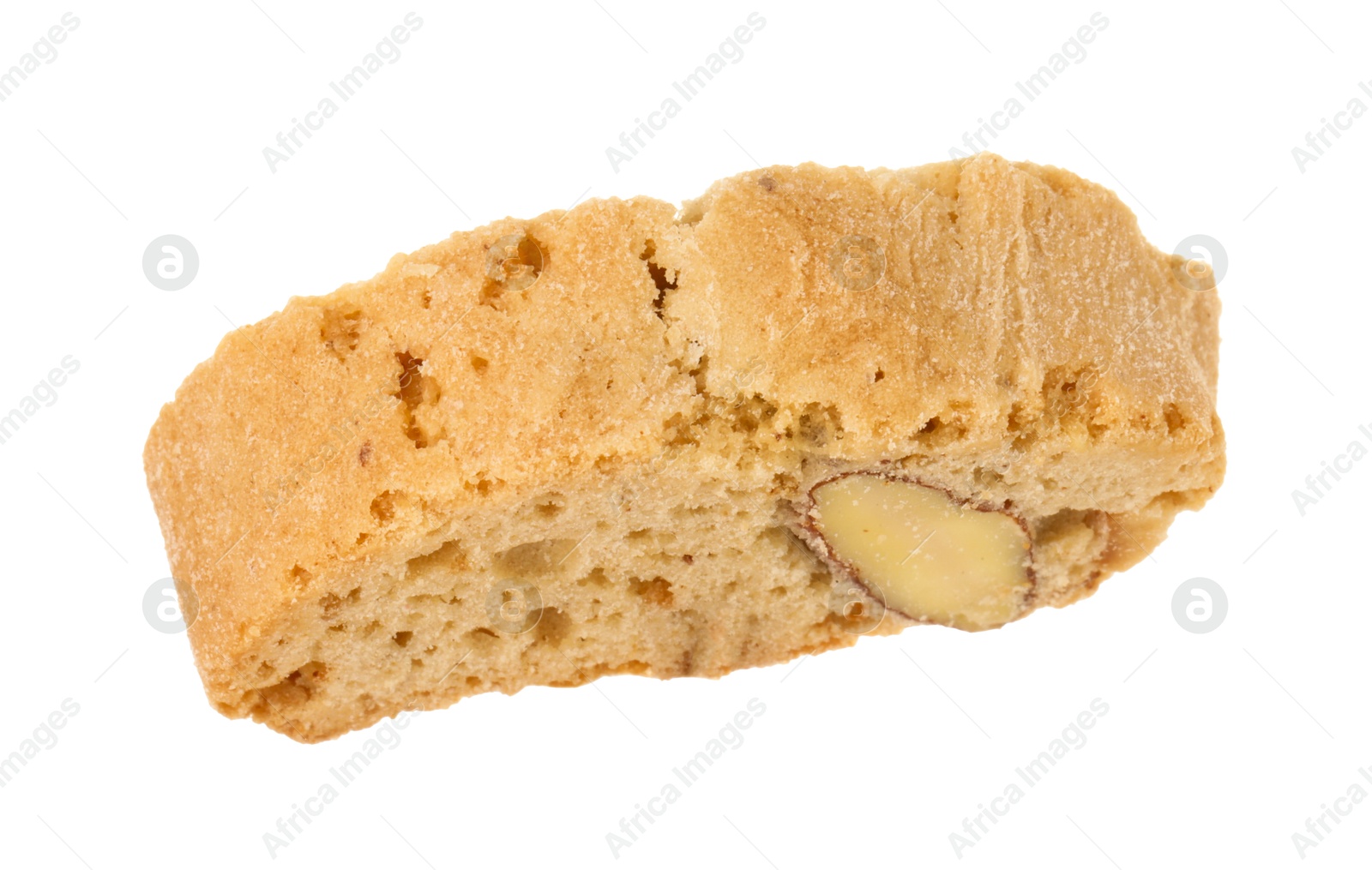 Photo of Traditional Italian almond biscuit (Cantucci) isolated on white